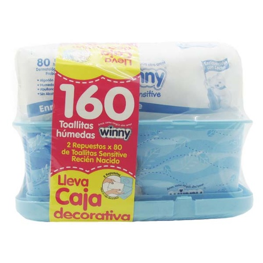 [045580] Toallitas Winny Recien Nacido 160 Unidades Gratis Caja