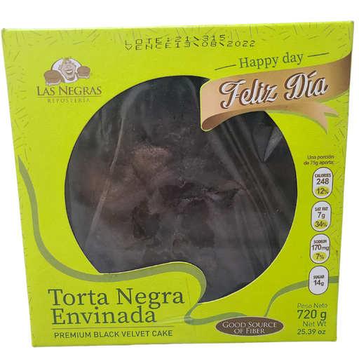 [052331] Torta Negra Las Negras 12 Porciones 720Gr