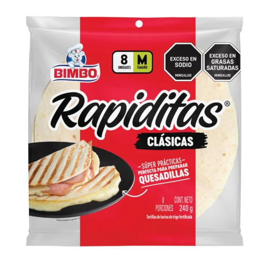 [016400] Tortillinas Blancas Bimbo 8 Unidades 240Gr