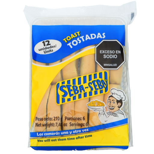 [003886] Tostada Seba Seba Paquetes 210Gr