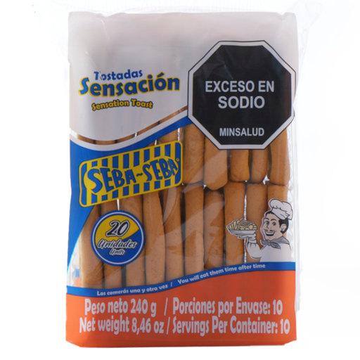 [003887] Tostada Sensación Seba Seba Paquetes 240Gr