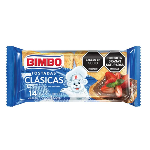 [005077] Tostadas Clasicas Bimbo 14 Unidades 220Gr
