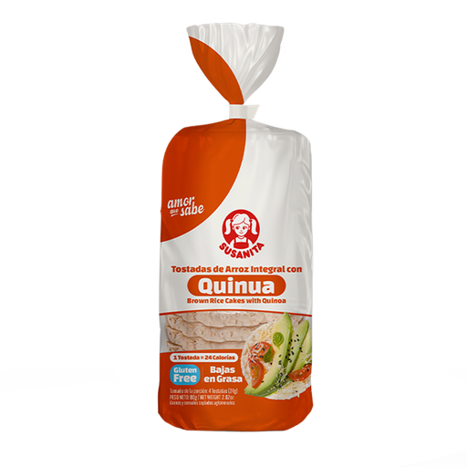 [043028] Tostadas De Arroz Integral Con Quinua  Susanita 80Gr