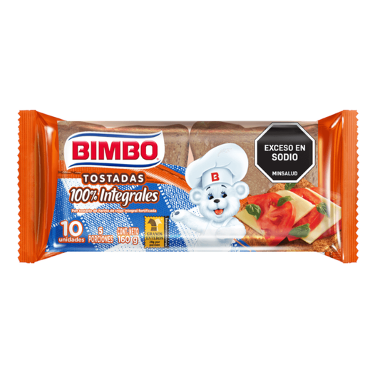 [005076] Tostadas Integrales Bimbo 10 Unidades 160Gr