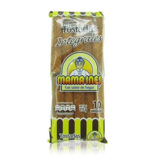 [019044] Tostadas Mama Ines Integral Media Luna 115Gr