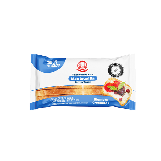 [005761] Tostaditas Mantequilla Susanita 90Gr