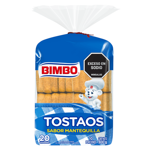 [005081] Tostaos Mantequilla Bimbo 20 Unidades 300Gr