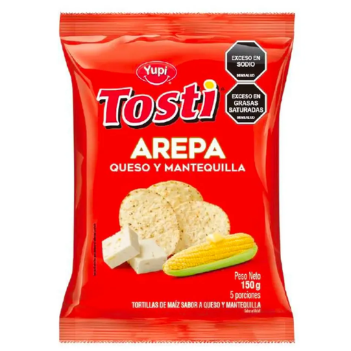 [050571] Tosti Arepa Yupi Queso Mantequilla 150Gr