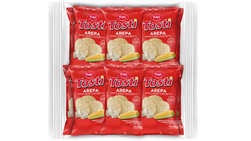 [003827] Tostiarepa Yupi 12 Unidades 336Gr