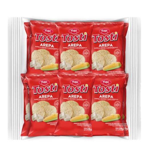 [003827] Tostiarepa Yupi 12 Unidades 336Gr