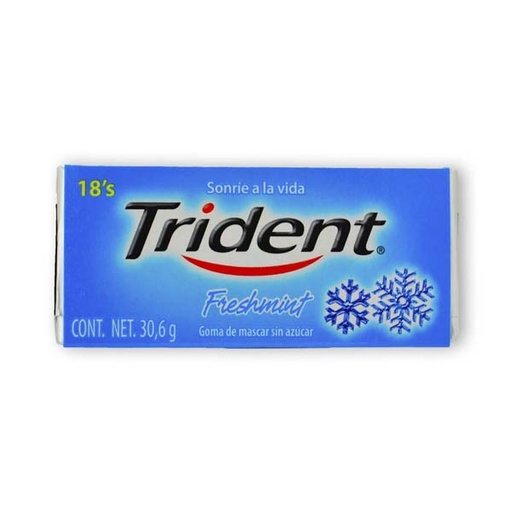 [012279] Trident Freshmint 18 Unidades 30.6Gr