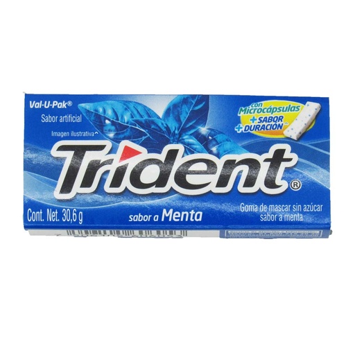 [048996] Trident Menta 18 Unidades 30.6Gr