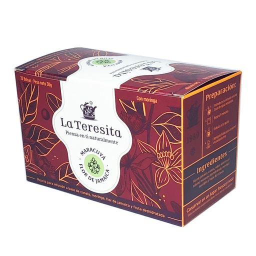 [017168] Té La Teresita Maracuyá Flor De Jamaica 30Gr