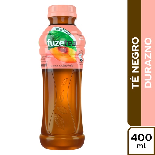 [011766] Té Líquido Fuze Téa Negro Durazno 400Ml