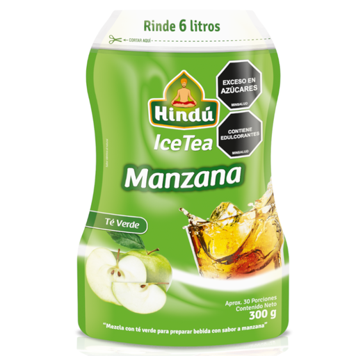 [003096] Té Polvo Ice Tea Verde Manzana Light 300Gr