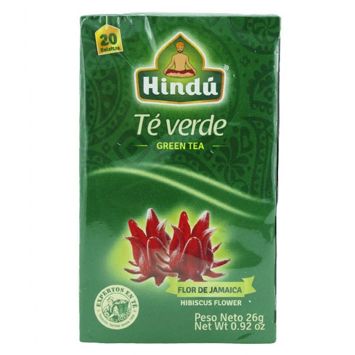 [015975] Té Verde Hindu Flor Jamaica Caja 26Gr