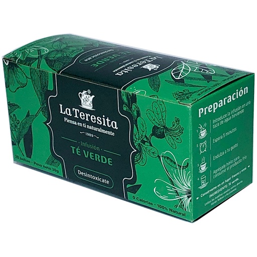 [002988] Té Verde La Téresita 20 Unidades 30Gr