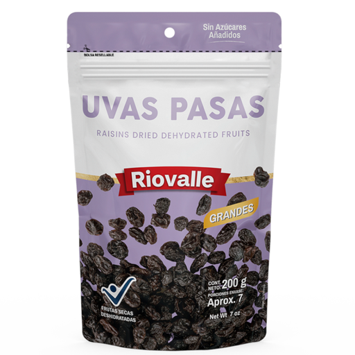 [009983] Uvas Pasas Grandes Riovalle 200Gr