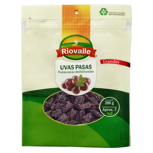 [009983] Uvas Pasas Grandes Riovalle 200Gr