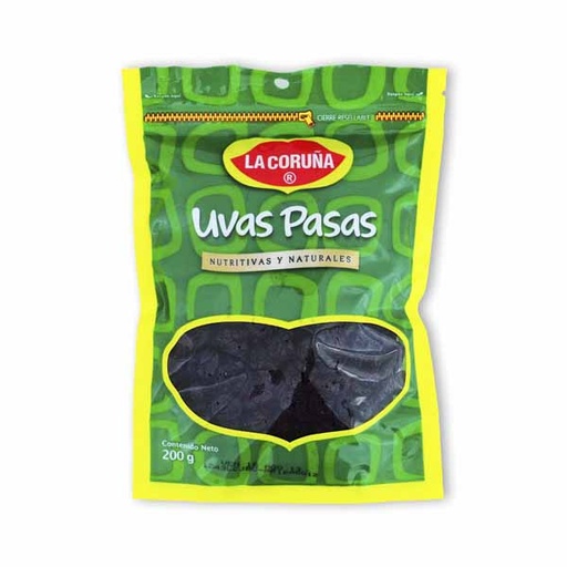 [003234] Uvas Pasas La Coruña Bolsa 200Gr