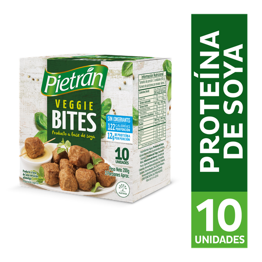 [049254] Veggie Bites Pietrán 10 Unidades 200Gr