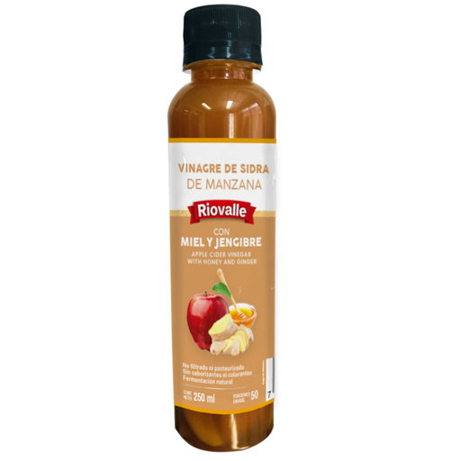 [048817] Vinagre Manzana Con Miel Y Jengibre Riovalle 250Ml