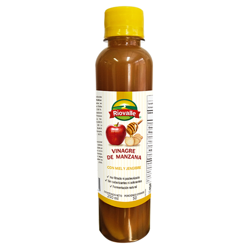 [048817] Vinagre Manzana Con Miel Y Jengibre Riovalle 250Ml