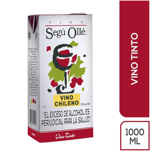 [001840] Vino Segu Olle Tinto Tetrapack 1000Ml