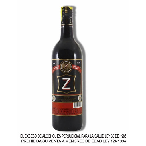 [010836] Vino Tinto Z Botella 750Ml