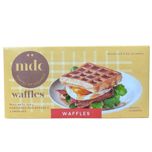 [003379] Waffles Mantel De Cuadros 6 Unidades 324Gr