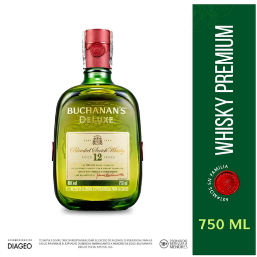 [008183] Whisky Buchanans 12 Años 750Ml