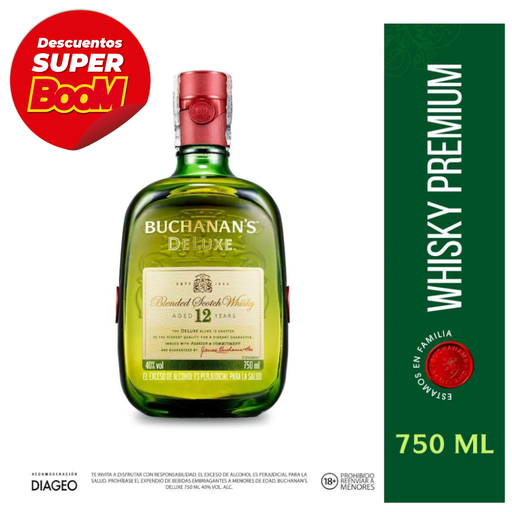[008183] Whisky Buchanans 12 Años 750Ml