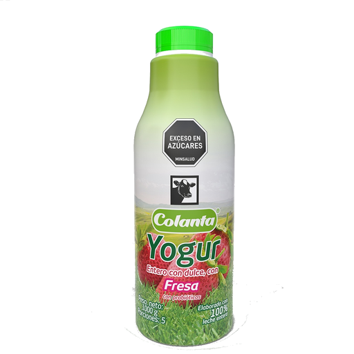 [001244] Yogur Colanta Fresa Pote 1000Gr
