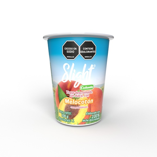 [001247] Yogur Colanta Slight Melocoton Vaso 200Gr