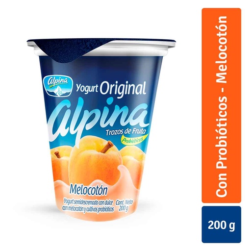 [005330] Yogurt Alpina Original Melocoton 200Gr