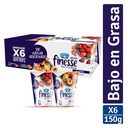 Yogurt Finesse Fresa Melocotón 150Gr 6 Unidades