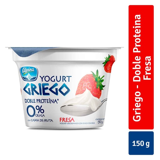 [012892] Yogurt Griego Alpina Fresa 150Gr