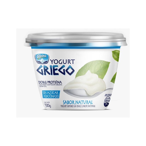 [051333] Yogurt Griego Alpina Sin Azúcar 500Gr