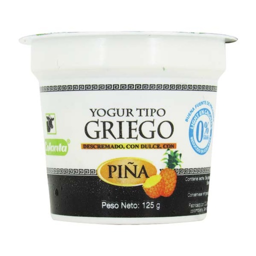 [047028] Yogurt Griego Colanta Piña 125G