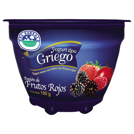 [015902] Yogurt Griego El Zarzal Frutos Rojos 100Gr