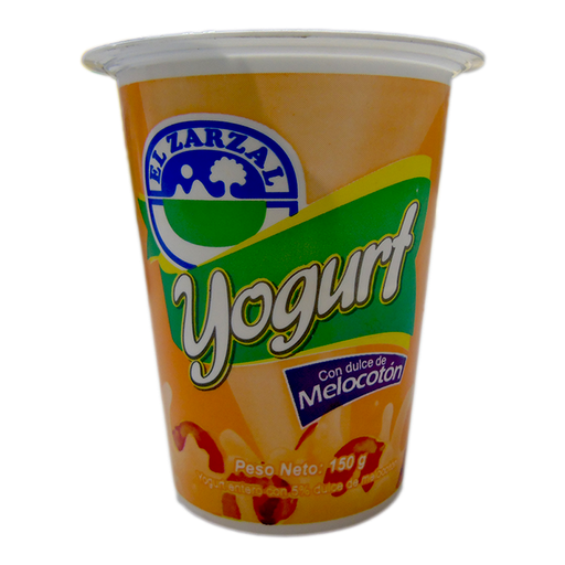 [006624] Yogurt Melocoton El Zarzal Vaso 150Gr