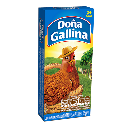[052233] Caldo Doña Gallina Caja 24 Unidades 252Gr