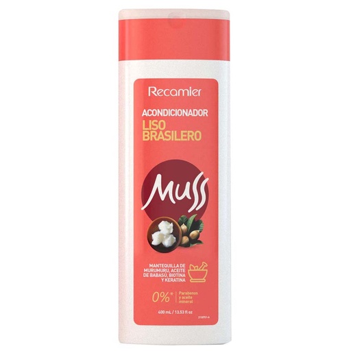 [053443] Acondicionador Muss Liso Brasilero 400Ml