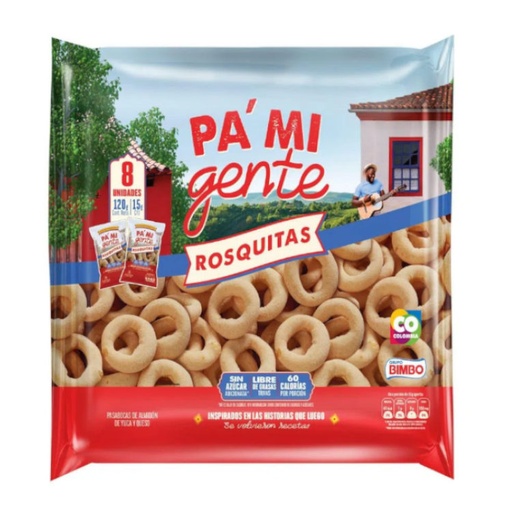 [053455] Rosquitas Pa'mi Gente 8 Paquetes 120Gr