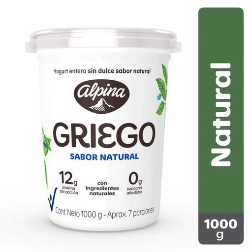 [053540] Yogurt Griego Alpina Natural 1000Gr