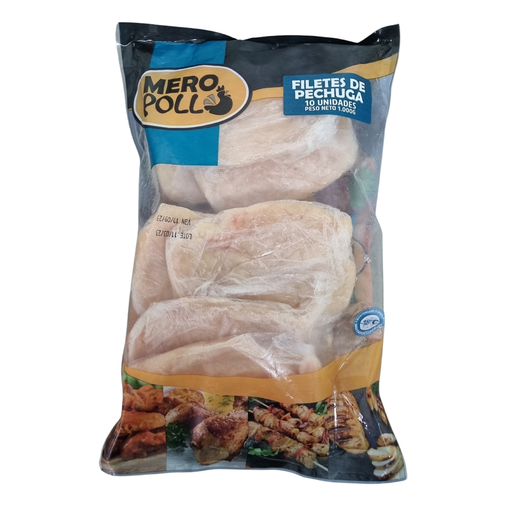 [053559] Filete Pechuga Mero Pollo 10 Unidades (1 Bolsa - 1000Gr Aprox)