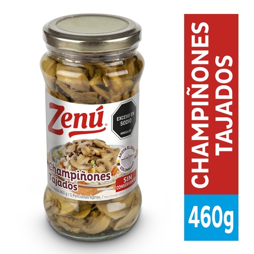 [053572] Champiñones Tajados Zenú  460Gr