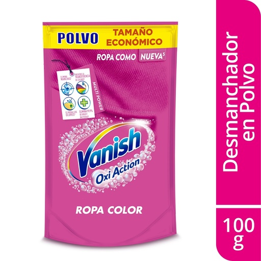 [053600] Vanish Polvo Oxi Action Rosado Doypack 100Gr