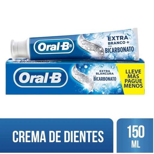 [053606] Crema Dental Oral B Extra Blancura + Bicarbonato 150Ml