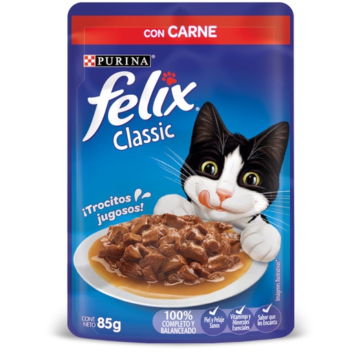 [053615] Felix Classic Carne En Salsa 85Gr